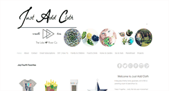 Desktop Screenshot of justaddcloth.com